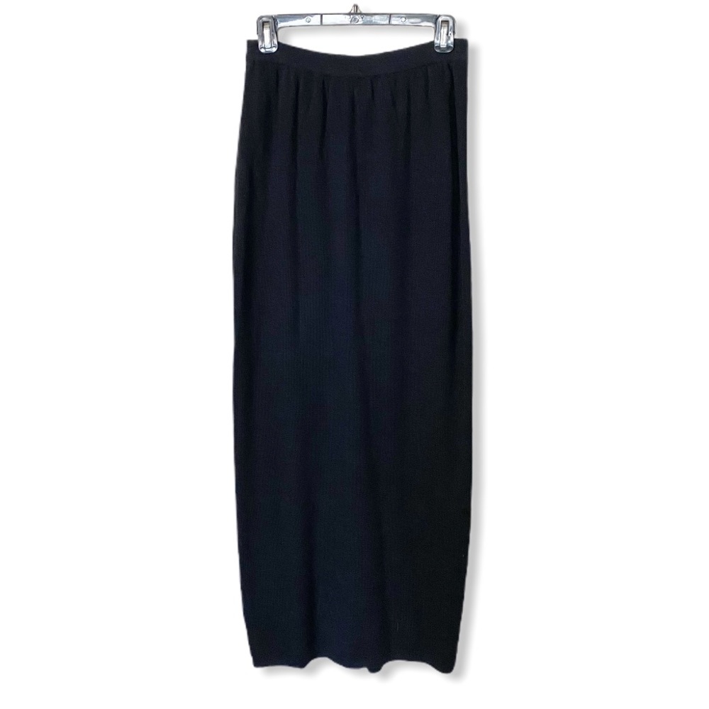 DOUBLE D RANCH black linen maxi skirt